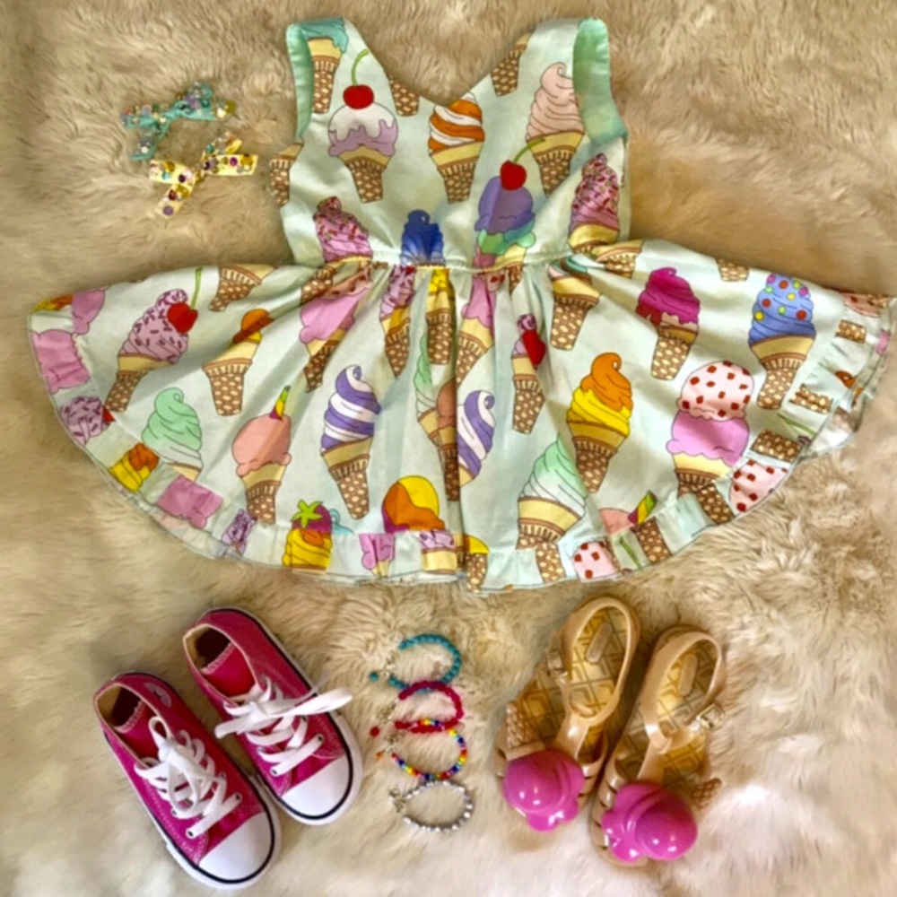 Size 4/5 handmade RueMuu ice cream dress
